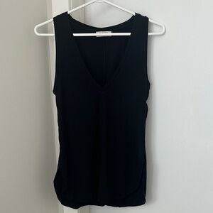 BABATON Black V-Neck Sleeveless Tee (size XS)